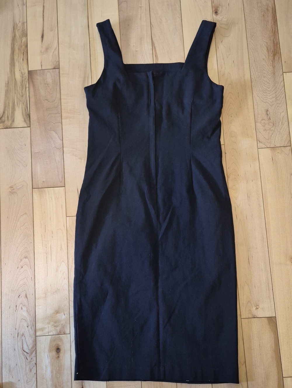 Ricki's Women's Size 2 Black Square-Neck Midi Sheath Dress - Picture 3 of 6